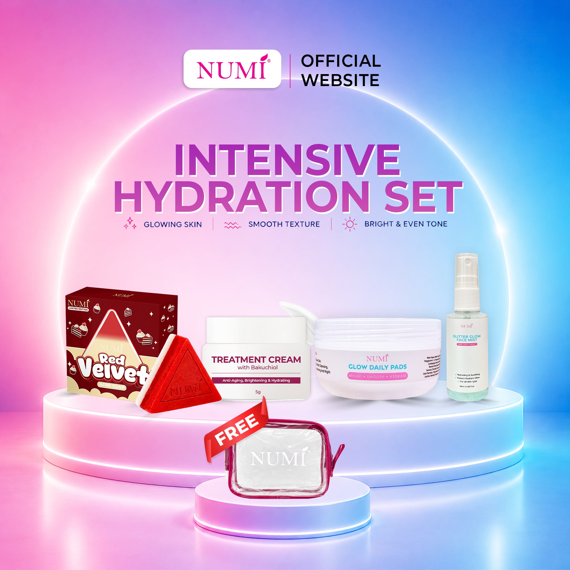 NUMI Intensive Hydration Set (Set Lembap & Glowing)